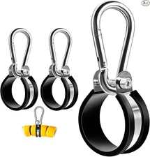 3 PACK Hanger Bracket Mounting Assembly, Line Clamp Stainless -3 pack