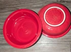 Fiestaware 8.25" Scarlet Red Vegetable Bowl Serving Dish Set Of 2 Homer Laughlin