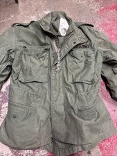 Vintage US Army USGI M65 OD Green Field Jacket Small Short