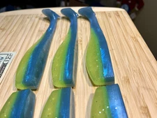 Boogey Man Bait Co. Ling Cod  Rock Fish Baby Mahi  7” Swim Bait Paddle Tail