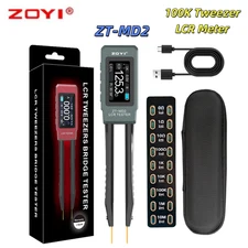 ZOYI ZT-MD2 High Precision Digital Smart Tweezers LCR Meter ESR LCR Tester