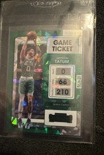 2021-22 Panini Contenders - Jayson Tatum #44 Game Ticket Greenice
