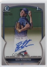 2023 Bowman Chrome Prospect Refractor 455/499 Sem Robberse #CPA-SR Auto f4o