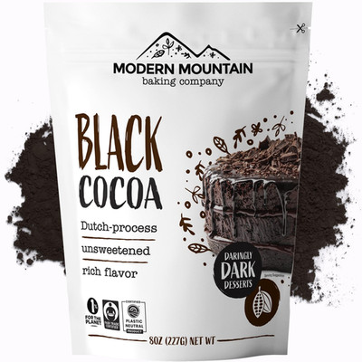Black Cocoa Powder (8 Oz) Bake the Darkest Chocolate Baked Goods, Achieve Rich C