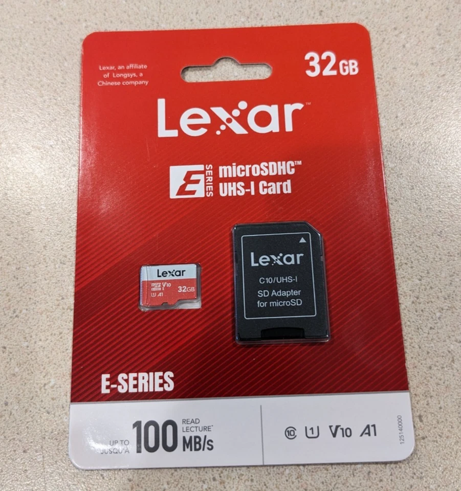 Lexar 32GB Micro SD E Series Class 10 U1 V10 A1 NEW in package 100 MB/s ! - Image 2 of 4