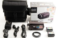   MINT in BOX/w Case  Sony HDR-CX430V Digital Handycam Camcorder Brown From JAPAN