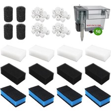 Poweka 20PCS Filters Replacement Media Kit for AquaClear 50 Power Filter, Aqu...