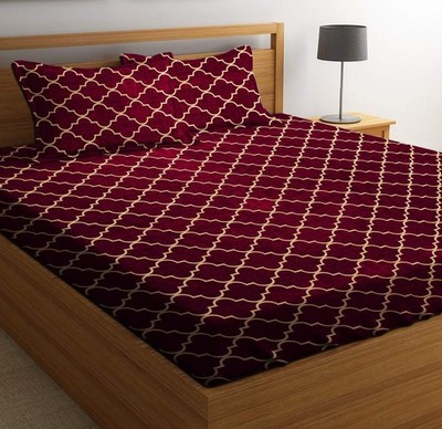 Microfiber Double Bedsheet With 2 Pillow Cover code 29