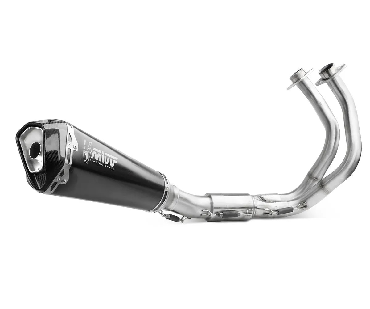 Mivv Complete Exhaust Delta Race Dark Inox Carbon Cap KAWASAKI Z 650 2024.