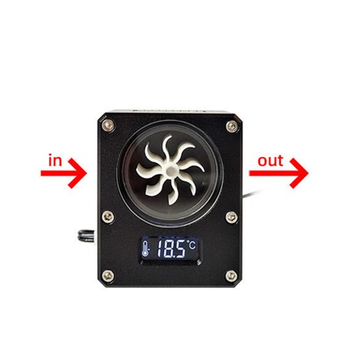 1PCS Water Flow Meter Indicator with Temperature Durable VA LCD Screen Cooling - Afbeelding 10 van 20
