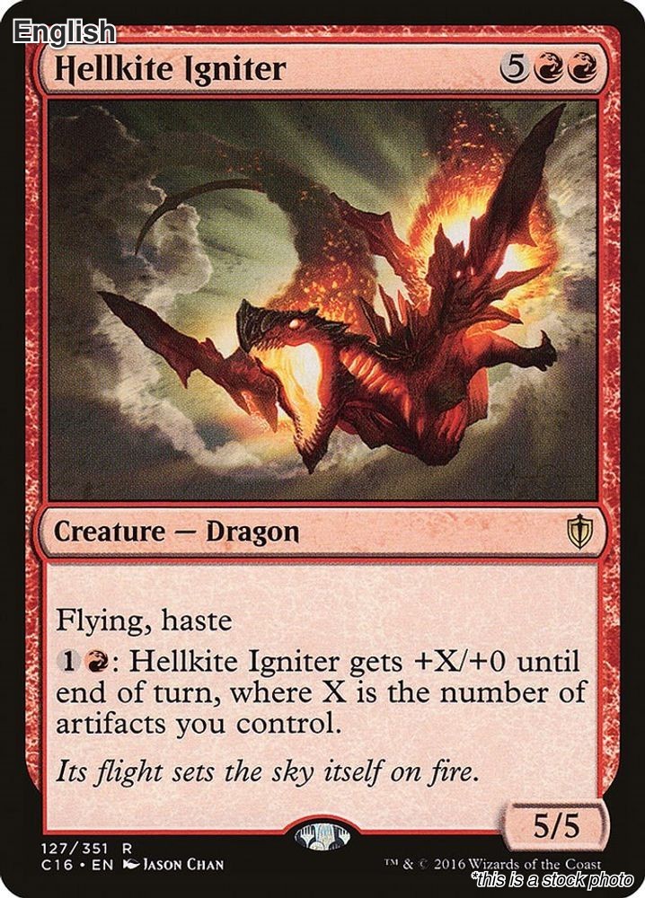 Magic Hellkite Igniter 127 Rare Commander 2016 NM