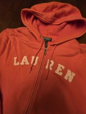 Women  s Small Ralph Lauren Jeans Zip Up Hoodie Vintage