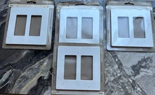 Lutron Clara CW-2-WH 2-Gang White Wall Plate White ( Pack of 4 )