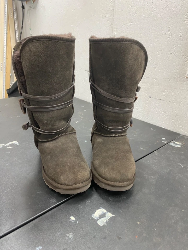 EMU Paddington Hi W10029 Negro Australia Botas de Piel de Oveja Mujer Talla 8 Forradas Foto 2 de 4