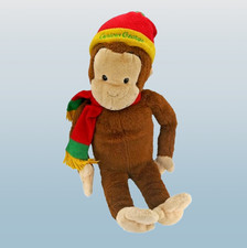 vintage 2001 Macy's Limited Edition LARGE 27" Curious George Monkey Plush Doll