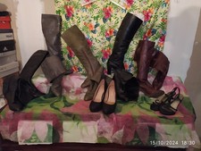 WOMENS CLOTHING ACCESSORIES 7 PAIRS SHOES SIZE 36 SPECIAL OCCASIONS VINTAGE