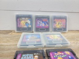 Sega Game Gear Games Lot Of 7: Sonic Chaos Pacman Pac Attack Slider Baseball 