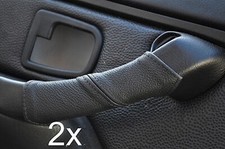 F�r BMW Z3 1995-2003 Schwarz Stich 2X T�rgriff Leder Bez�ge Ma�gefertigt Neue