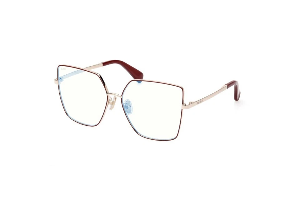 Marco óptico de metal rojo Max Mara MM5073-H-B 068 60-15-140 azul RX Foto 2 de 4
