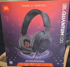 JBL Quantum 100 Black Wired 3.5mm Over-Ear Ga...