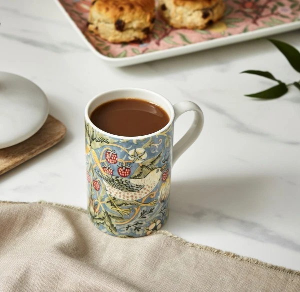 Taza Spode Morris & Co Strawberry Thief - Lavavajillas 12 OZ, apta para microondas Foto 3 de 4