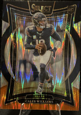 2024 Panini Select Football Caleb Williams Rookie Prizm #25 Bears Black Orange