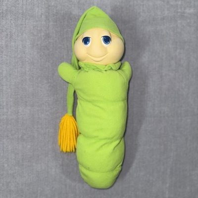 #ad Vintage 1982 Gloworm Glow Worm Original Green Hasbro Preschool Tested amp; Works $74.99