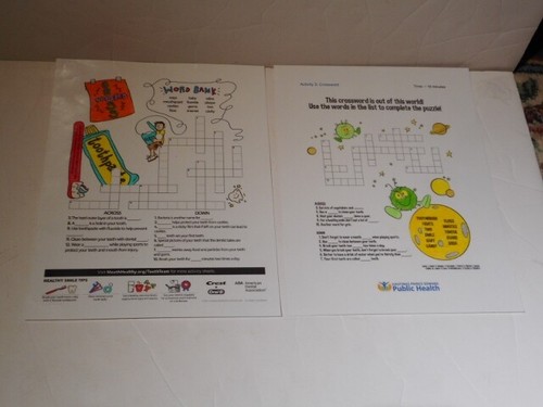 Dental Health Reading & Math Primary Level Activity Set 3 Laminated 13-Piece New - Picture 11 of 12