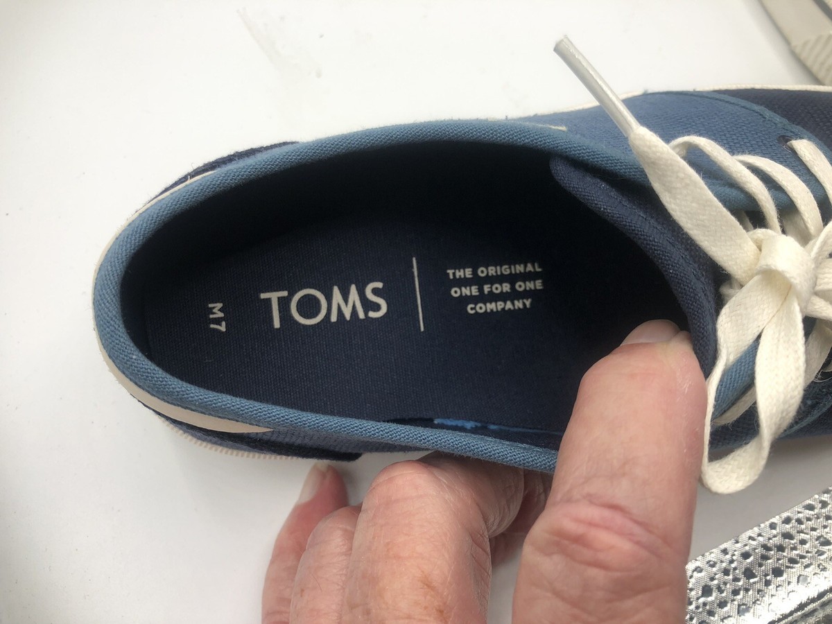 Toms Women Sz 7 Blue Sneakers 10013257 | eBay