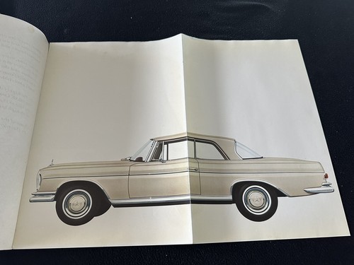 Mercedes Benz 300SE 1966-1967 cupé conv folleto de ventas 300 SE W112 catálogo - Imagen 2 de 9
