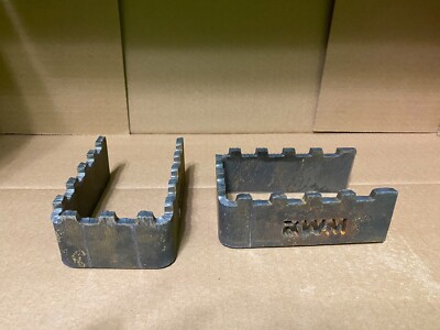 (2) RWM Universal Brand New Weld-On 3''x5'' Raw Steel Step 1/4'' Thick