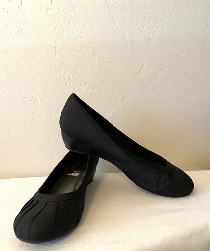 Seychelles Virginia Women's Black Textile Wedge Heels Pleated Design Size 10 - Picture 3 of 12