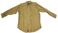 RALPH LAUREN CHAPS gold DRESS SHIRT SZ 16/32-33 LARGE