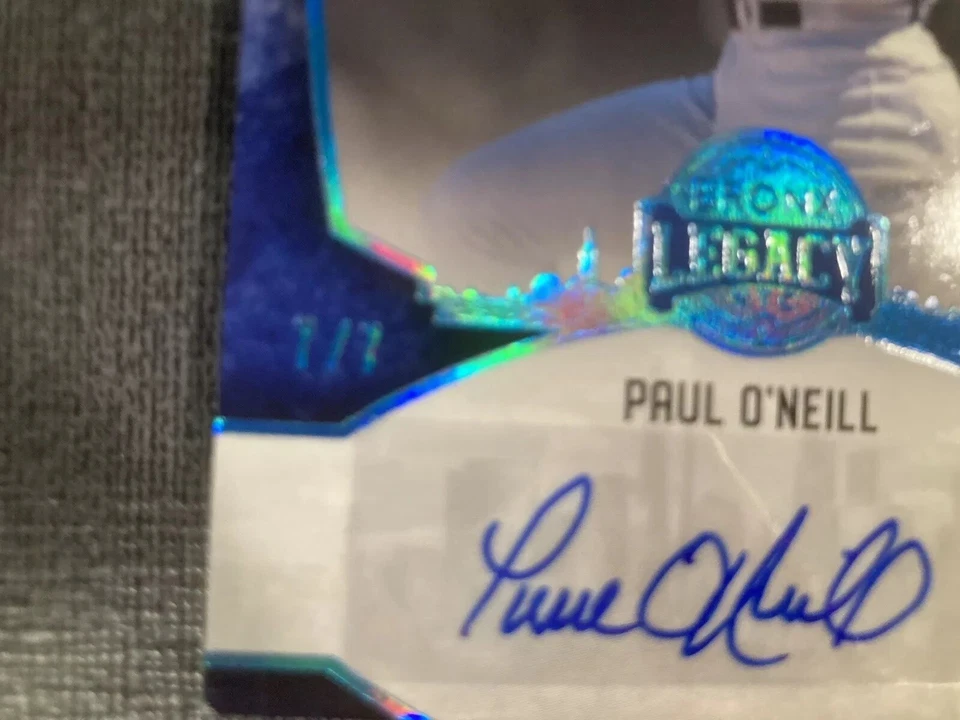 2024 Leaf Bronx Legacy Platinum #BA-PO1 Paul O'Neill AUTO 7/7 - Image 3 of 3