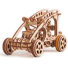 Mechanical Wood Trick wooden 3D puzzle Buggy Car Self-Assembly Constructor