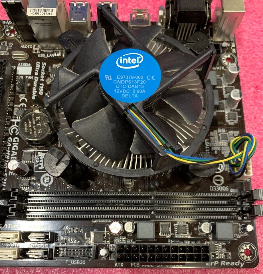 Gigabyte GAH81MS2H GSM Motherboard W/ Cooling Fan & I/O Shield eBay