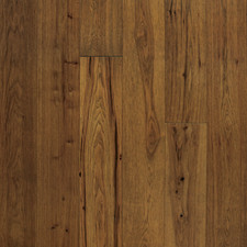 Wide Plank Hickory Flooring, Saddle, Prefinis...