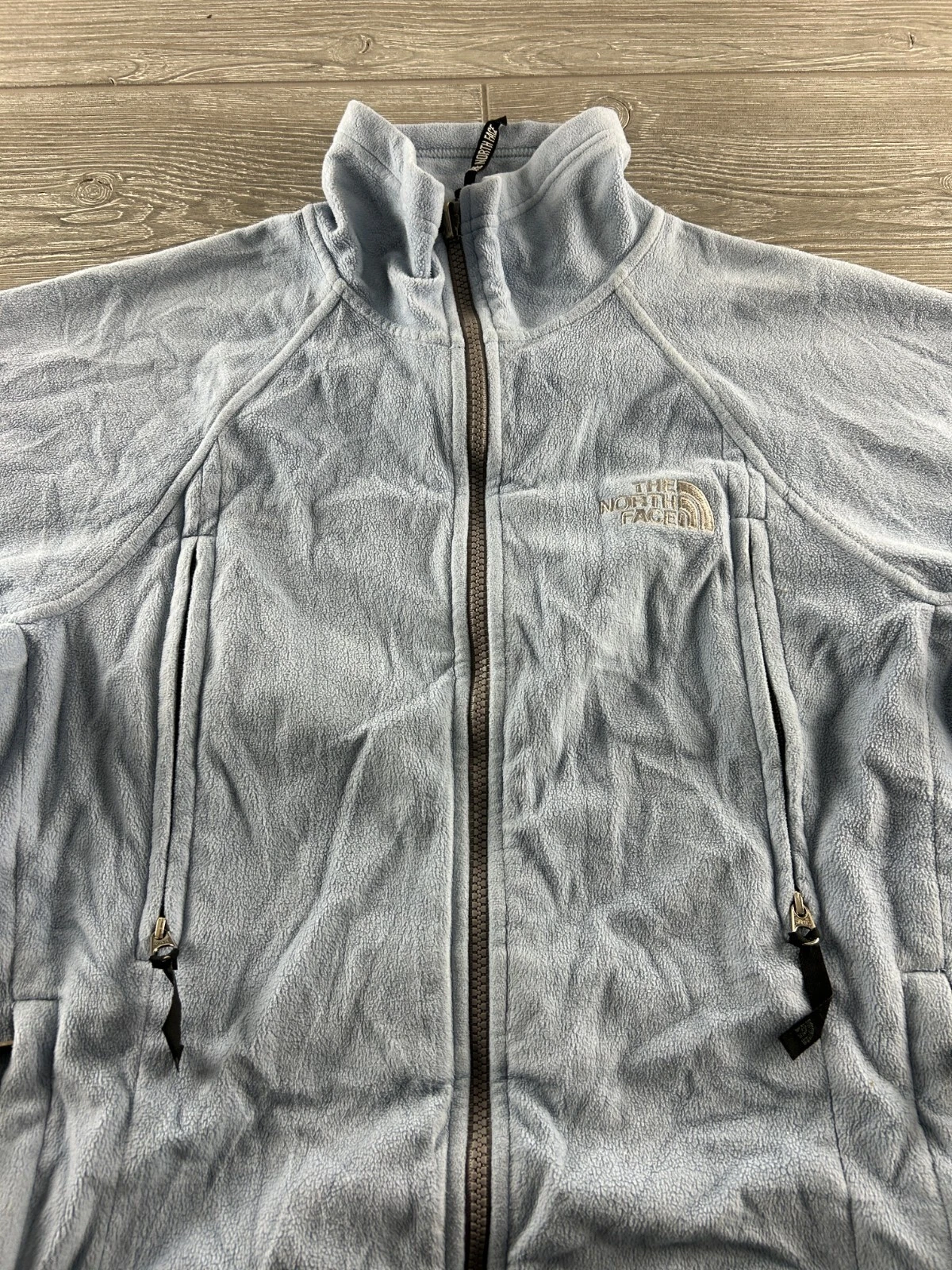 north-face fleece full zip outdoor jacket