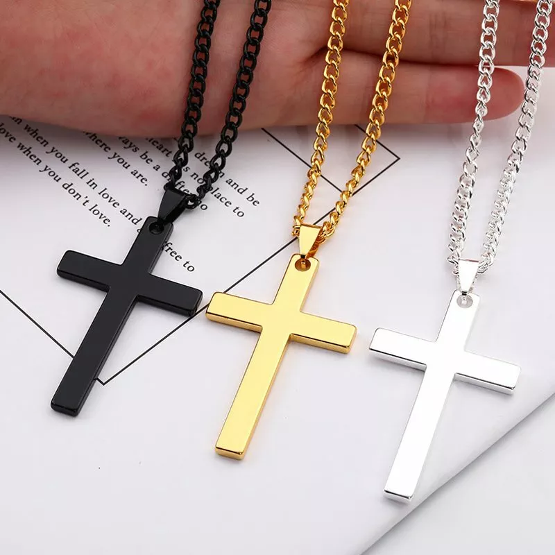 Unisex sale cross necklace