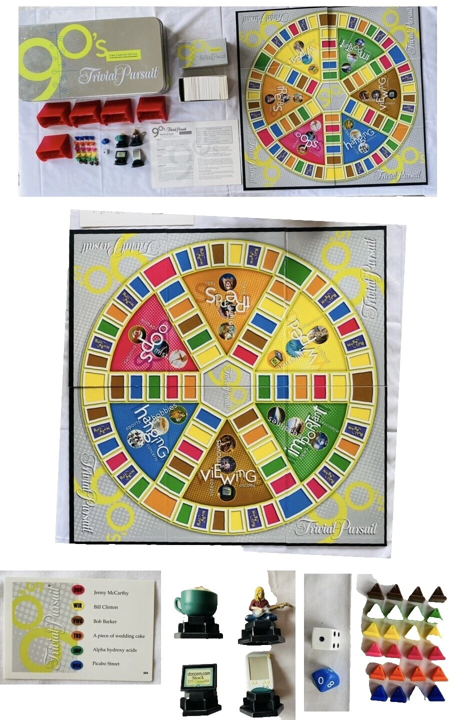 Hasbro 1990 Contemporary Manufacture Game Boards Games