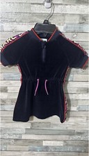 Girl’s Toddler Dress Marc Jacobs Velour Navy Blue W/socks Size 3