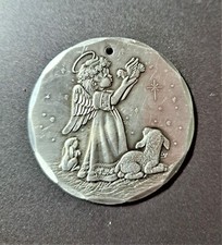 1996 WENDELL AUGUST CHRISTMAS ORNAMENT ANGEL HANDMADE IN U.S.A.