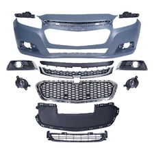 Front Bumper Cover Grille Assembly Kit For 2014-2015 Chevy Malibu/2016 Limited