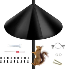 Squirrel Proof Baffle, Pole Mount Squirrel Guard for Bird Feeder - 16Inch, 1 Pac