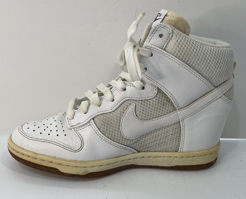 women's nike white wedge sneakers