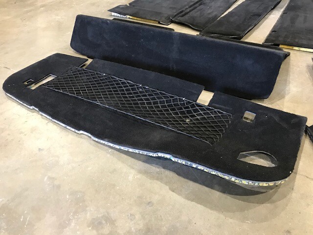 13 LAMBORGHINI GALLARDO LP560 LP550 OEM BLACK CARPET TRIM PANELS 08-15