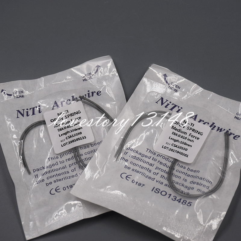 Siata Spring 20 Sacchetti Di Molle A Bobina Aperta Per Ortodonzia - NiTi, Forza Media, 0.012 X 180 Mm Confis Ultra Siata Spring 20 Sacchetti Di Molle A Bobina Aperta Per Ortodonzia - NiTi, Forza Media, 0.012 X 180 Mm Confis Ultra