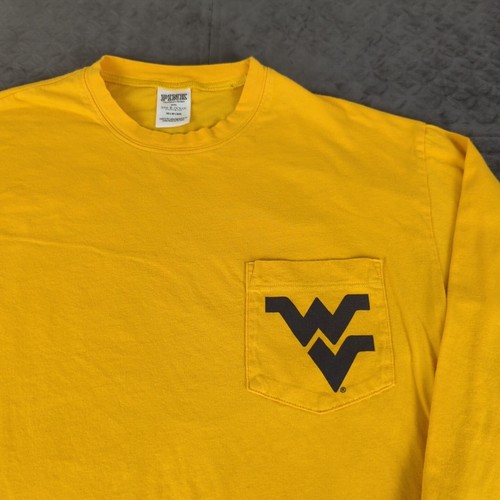 West Virginia Mountaineers Shirt Victoria Secret PINK Long Sleeve Women XS - Picture 4 of 11