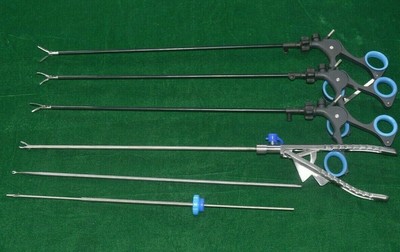6Pcs Laparoscopic SS Grasper Dissector Reusable Surgical Instruments CE Approved