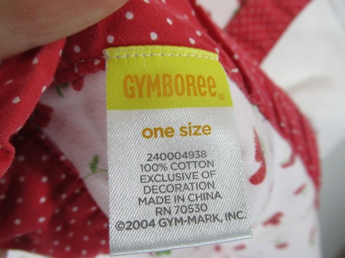 Vintage Gymboree Pretty Poppy Baby Blanket Girl Red Polka Dot Flowers 2004 - Picture 5 of 8